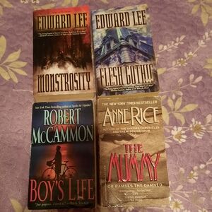 Bundle of Four Horror Novels Edward Lee Robert McCammon Anne Rice